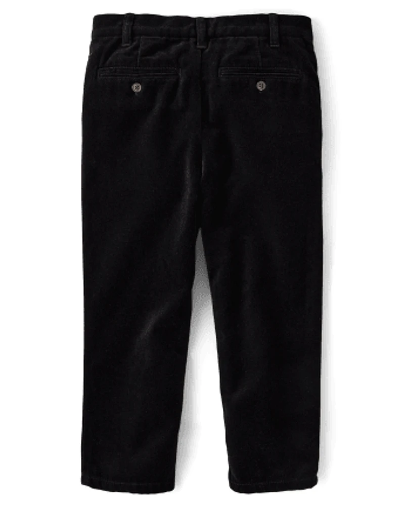 Boys Velvet Dress Pants