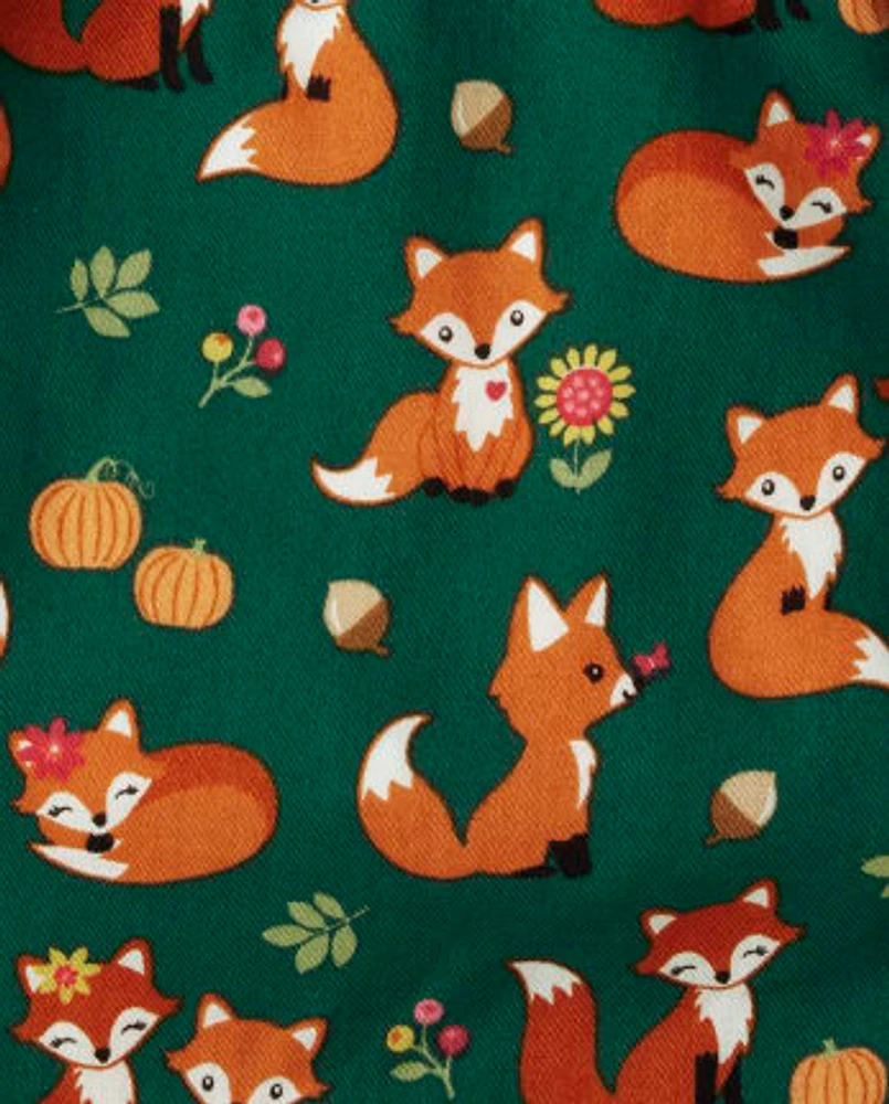 Jupe-short en flanelle Fille Fox - Friendly