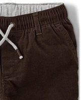 Boys Corduroy Pull On Roll Cuff Pants