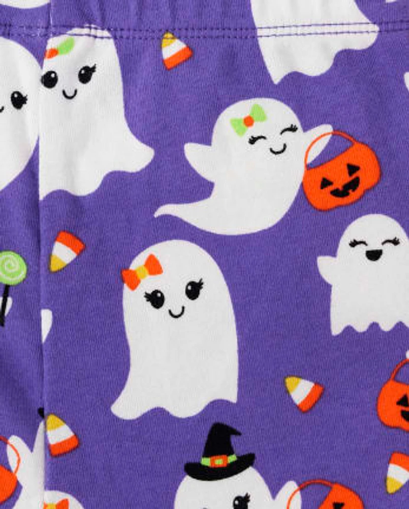 Girls Ghost Leggings - Trick or Treat