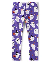 Girls Ghost Leggings - Trick or Treat