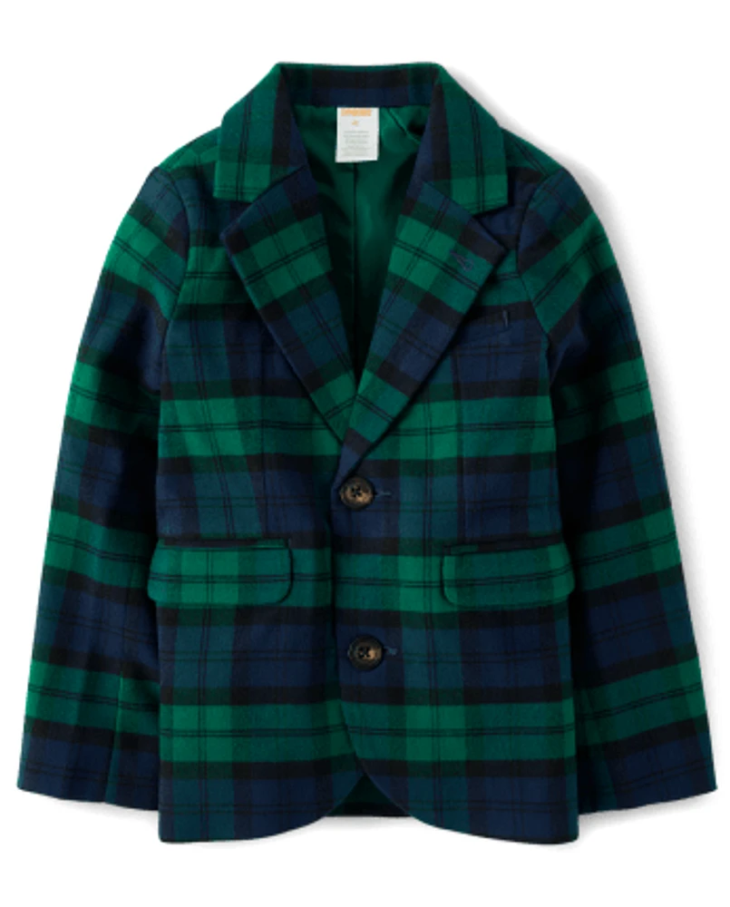 Boys Plaid Blazer - Nutcracker