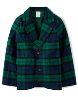 Boys Plaid Blazer - Nutcracker