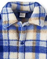 Kids Plaid Sherpa Shirt Jacket  Collection