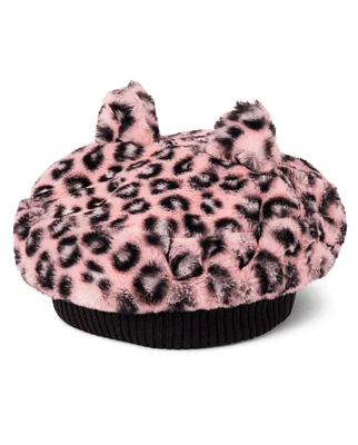 Girls Leopard Cat Beret - Ladies And Gentlemen