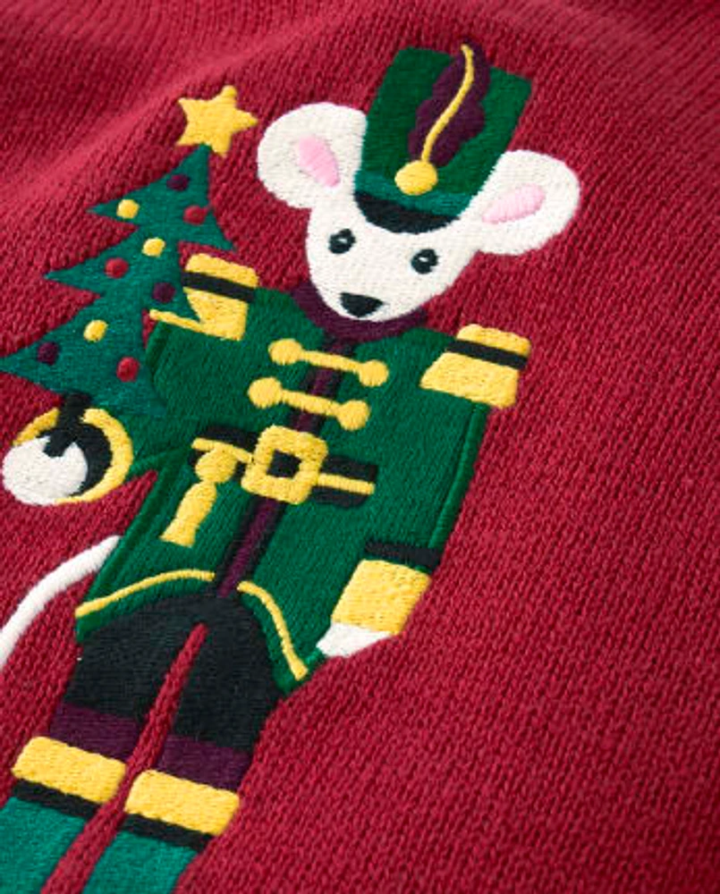 Boys Intarsia Nutcracker Mouse Fairisle Sweater Vest