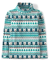 Girls Polar Bear Fairisle Turtleneck - Nordic Adventure