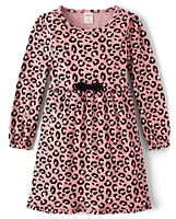 Girls Leopard Ruffle Dress - Ladies And Gentlemen