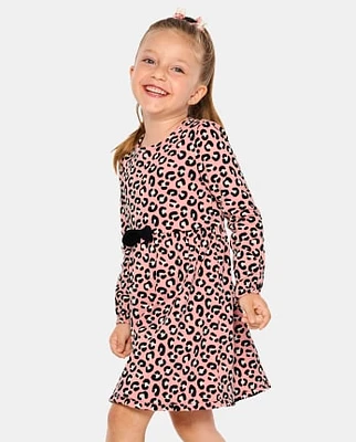 Robe à volants léopard pour fille - Mesdames et messieurs