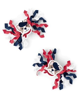 Lot de 2 pinces à cheveux bouclés pour chien Fille - Parisian Chic