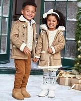 Girls Sherpa-Lined Jacket