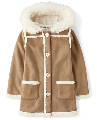 Veste doublée en sherpa pour fille