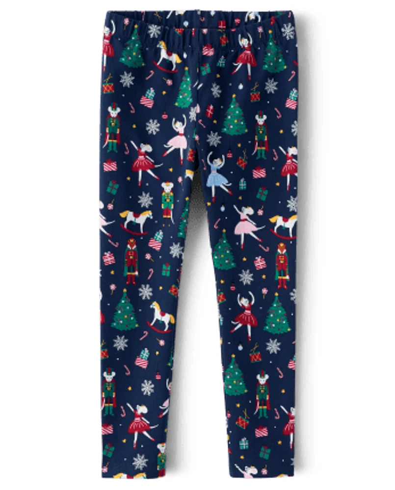 Girls Ballerina Cat Leggings - Nutcracker