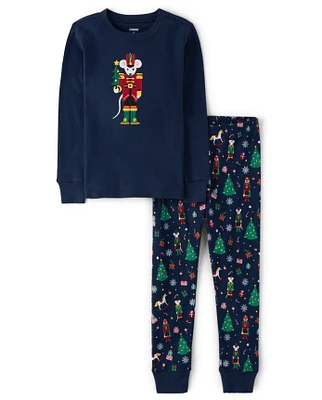 Boys Nutcracker Mouse Snug Fit Cotton Pajamas - Gymmies