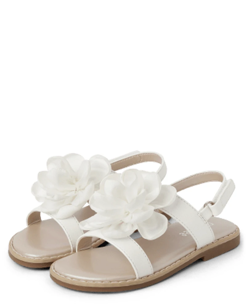 Girls Flower Sandals