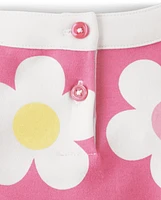 Girls Daisy Ponte Shift Dress - Spring Celebrations