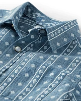 Boys Chambray Button Up Shirt - Prairie Fields