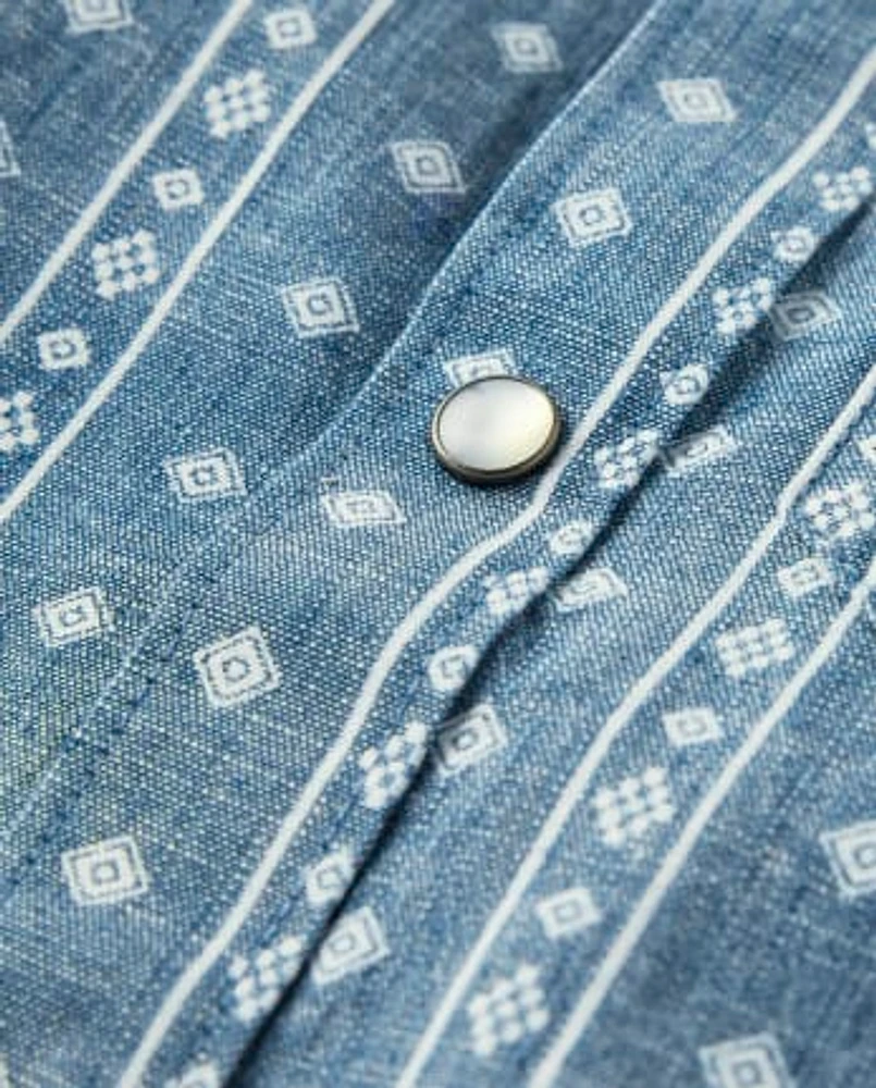 Chemise boutonnée en chambray pour garçon - Prairie Fields