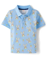 Boys Bunny Carrot Polo - Garden Party