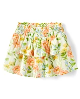 Girls Floral Tiered Skirt - Prairie Fields