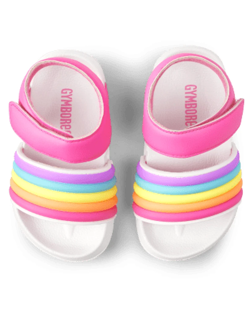 Girls Rainbow Slides - Swim