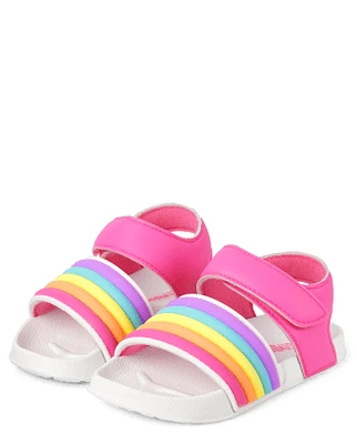 Girls Rainbow Slides - Swim