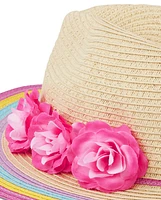 Girls Flower Sun Hat - Splish-Splash