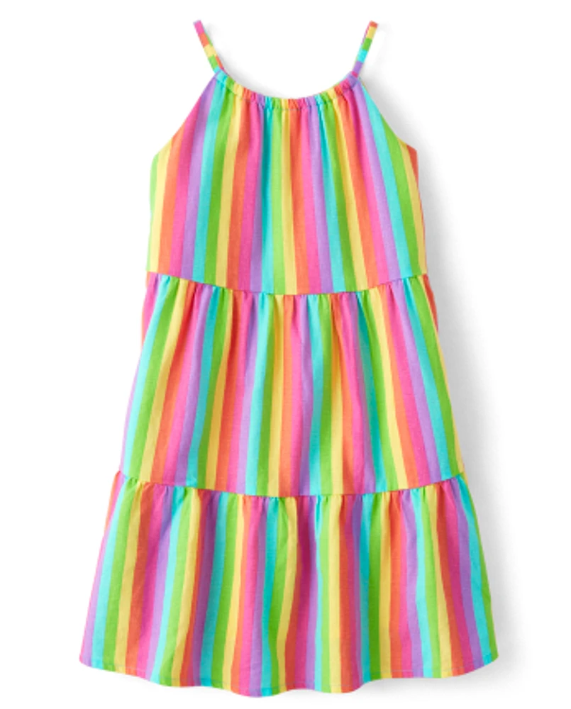 Girls Rainbow Tiered Cover-Up - Splish-Splash