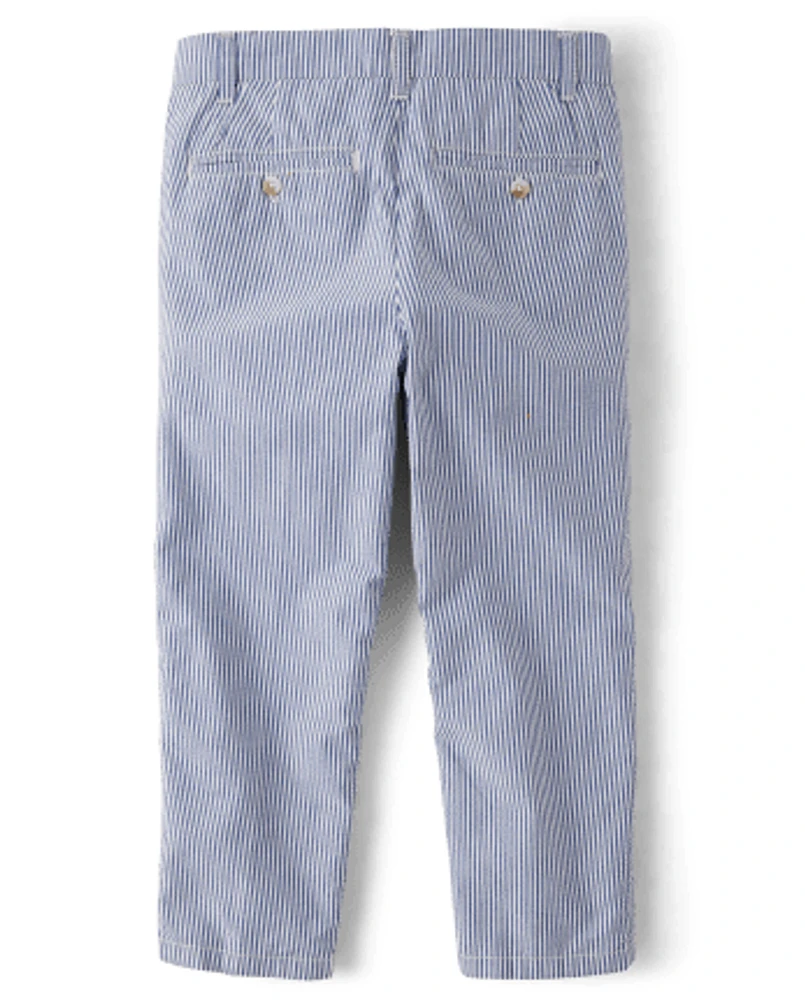 Boys Seersucker Dress Pants - All Dressed Up