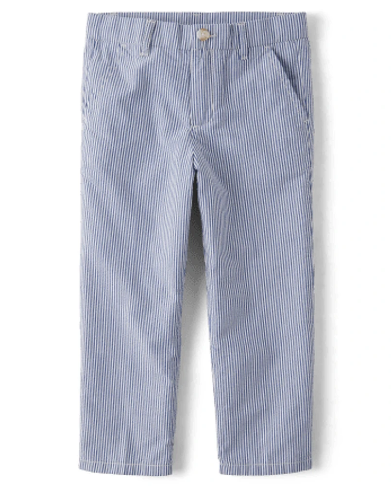 Boys Seersucker Dress Pants - All Dressed Up