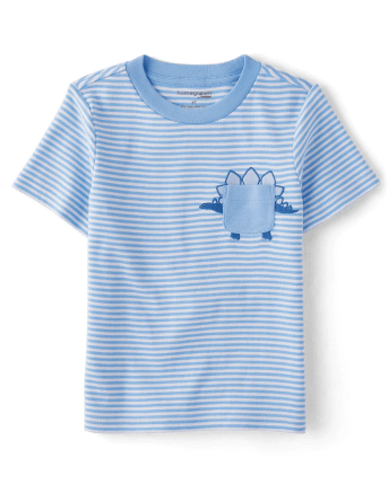 Boys Striped Dino Top - Homegrown by Gymboree