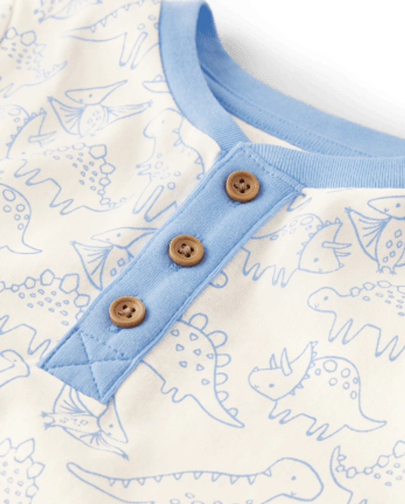 Haut Henley Dino pour garçon - Homegrown par Gymboree