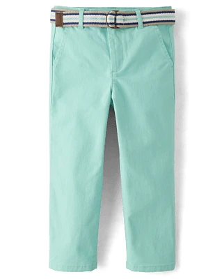 Boys Belted Chino Pants - Spring Celebrations