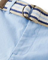 Boys Belted Chino Pants