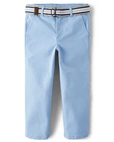 Boys Belted Chino Pants
