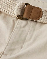 Boys Belted Chino Shorts