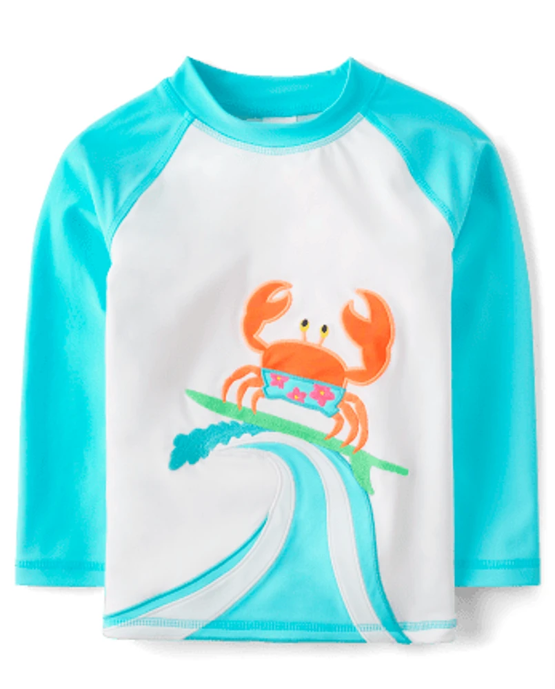 Boys Crab Rashguard - Splish-Splash