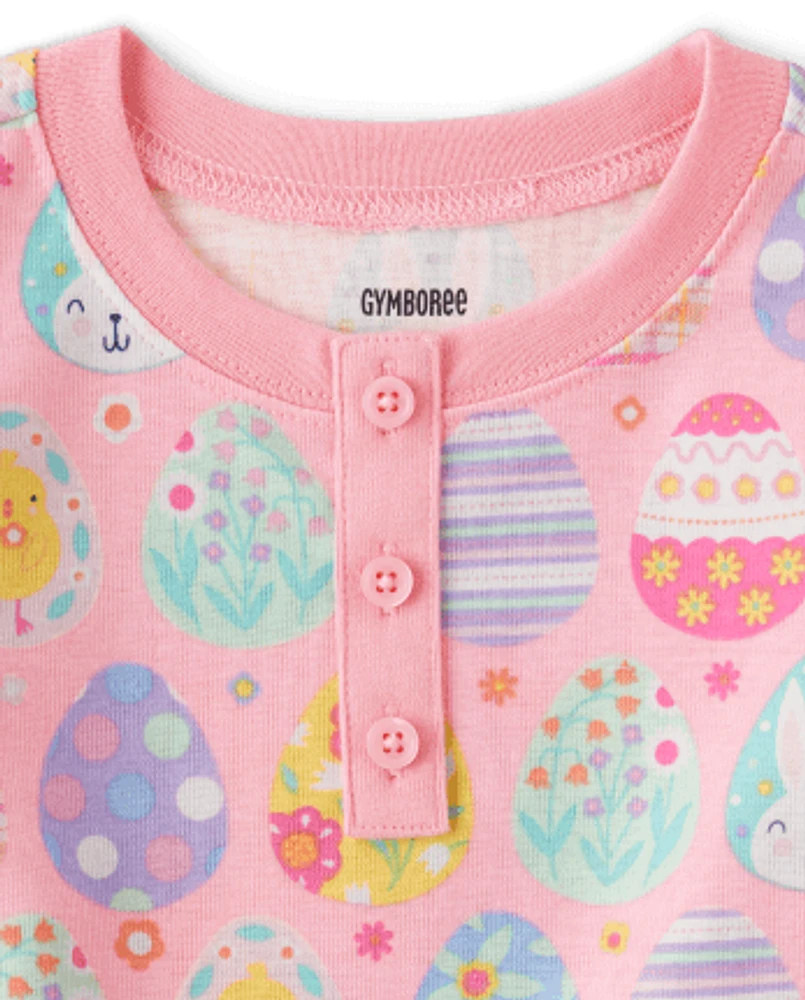 Girls Easter Egg Snug Fit Cotton Pajamas - Gymmies