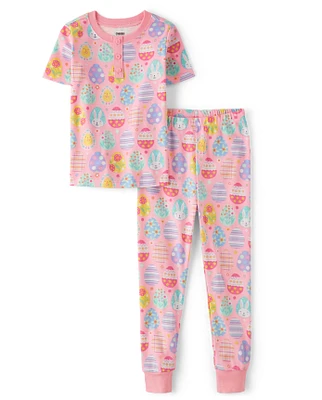 Girls Easter Egg Snug Fit Cotton Pajamas - Gymmies