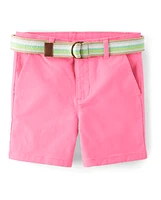 Boys Belted Chino Shorts