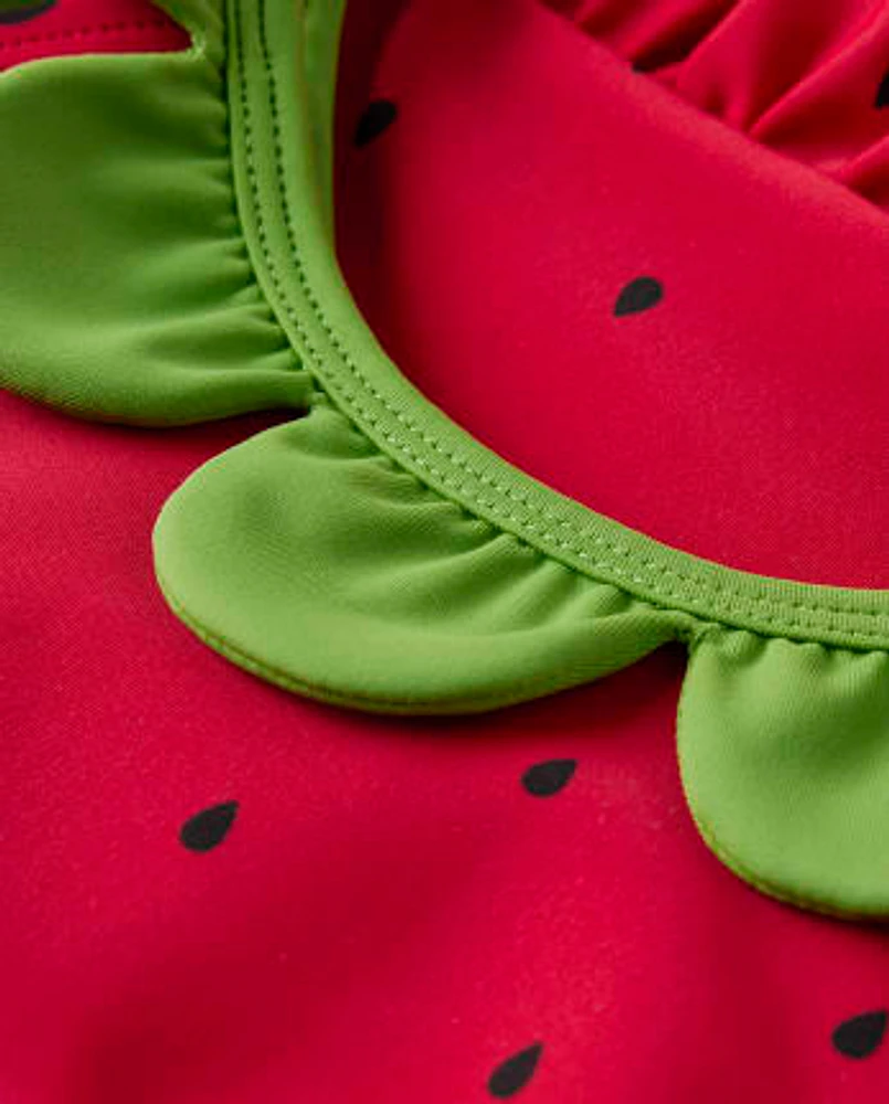 Maillot de bain une pièce fraise pour fille - Swim