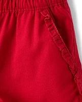 Girls Ruffle Pull On Shorts