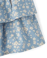 Jupe-short Fille Floral Tiered