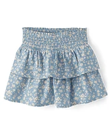 Jupe-short Fille Floral Tiered