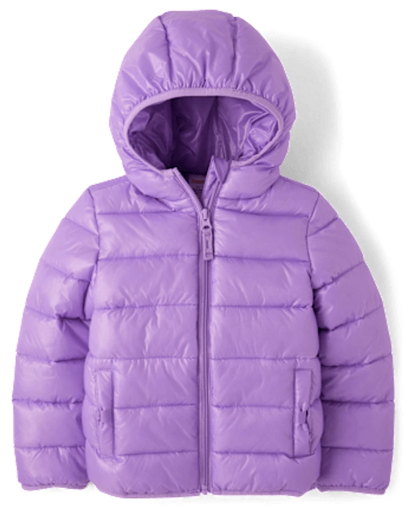 Girls Quilted Puffer Jacket