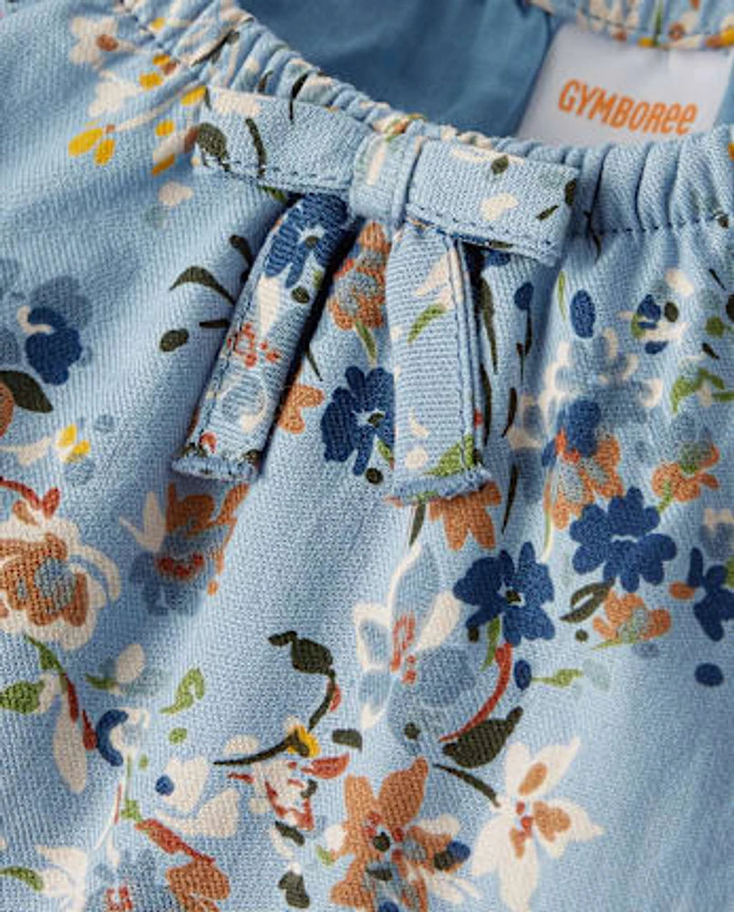 Robes à plusieurs niveaux en flanelle florale Fille - Country breloque