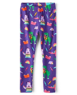 Girls Dino Leggings - Classroom Cutie