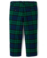 Boys Plaid Dress Pants - All Dressed Up