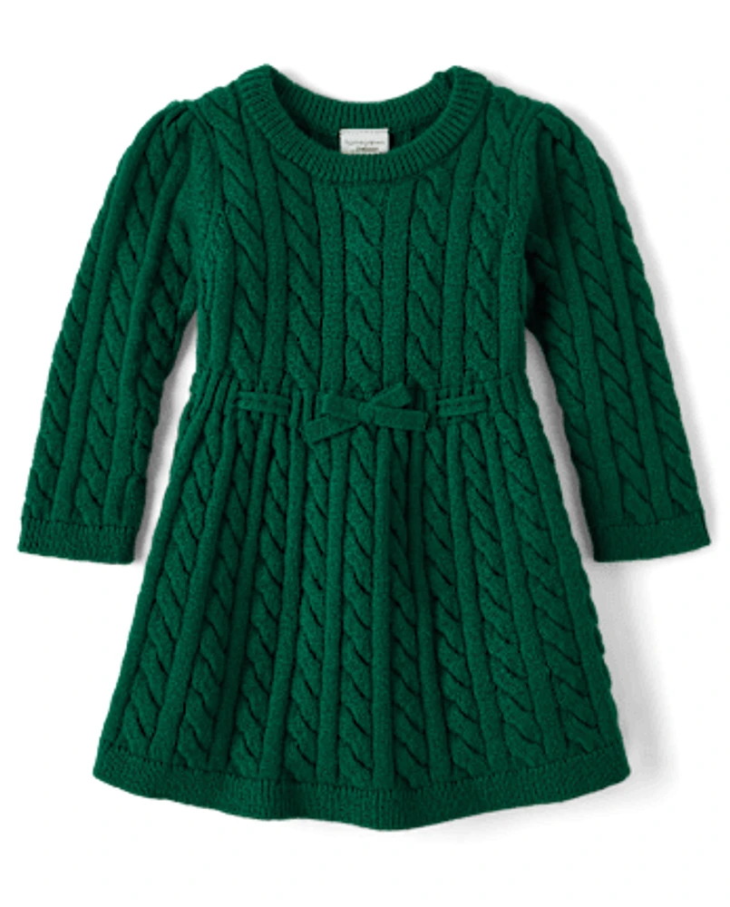 Robe pull en maille torsadée pour bébé fille - Homegrown by Gymboree
