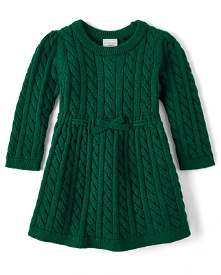 Robe pull en maille torsadée pour bébé fille - Homegrown by Gymboree